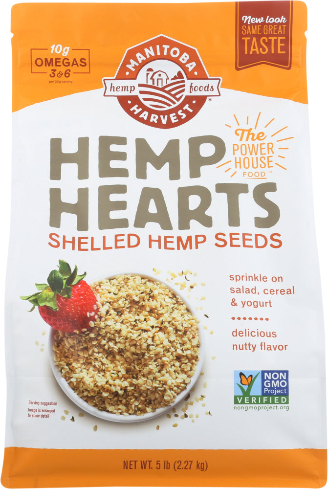 MANITOBA HARVEST: Hemp Heart Raw Shelled Seeds, 5 lb