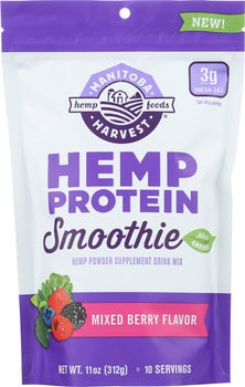 MANITOBA HARVEST: Smoothie Hemp Protein Mixed Berry, 11 oz