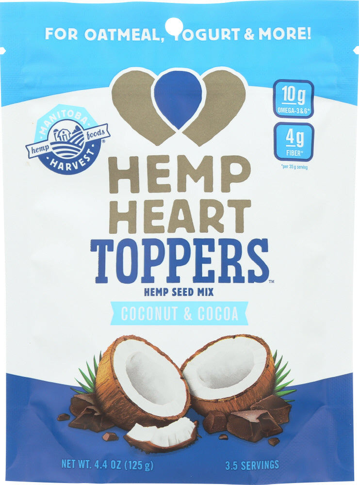 MANITOBA HARVEST: Hemp Heart Toppers Cocoa Coconut, 4.4 oz