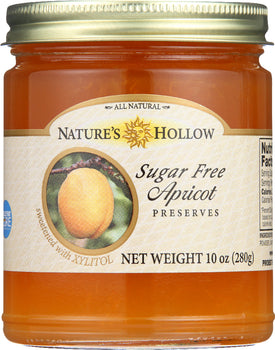 NATURE'S HOLLOW: All Natural Sugar Free Apricot Preserves Sweetened With Xylitol, 10 oz