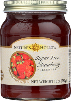 NATURE'S HOLLOW: Sugar Free Strawberry Preserves, 10 oz