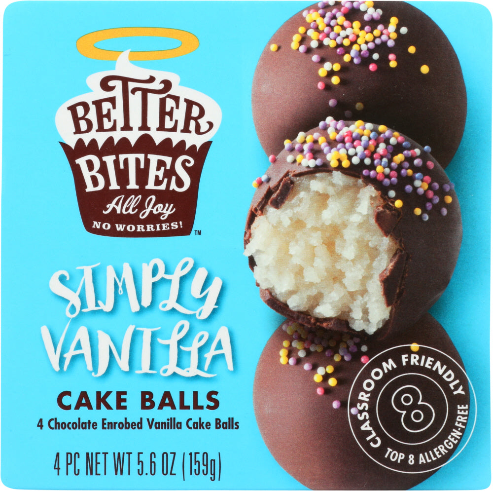 BETTER BITES: Vanilla Cake Balls 4-pack, 5.2 oz