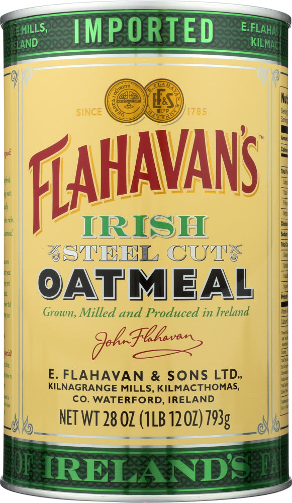 FLAHAVANS: Irish Oatmeal, 28 oz