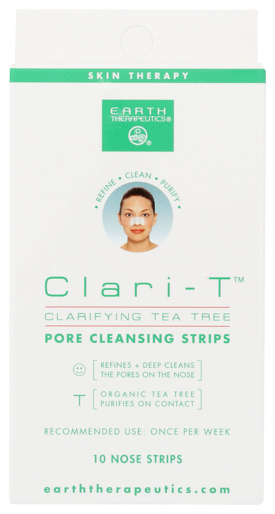 EARTH THERAPEUTICS: Clari T Cleansing Strips, 1 ea