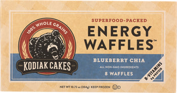 KODIAK: Waffle Blueberry Chia Frozen, 10.72 oz