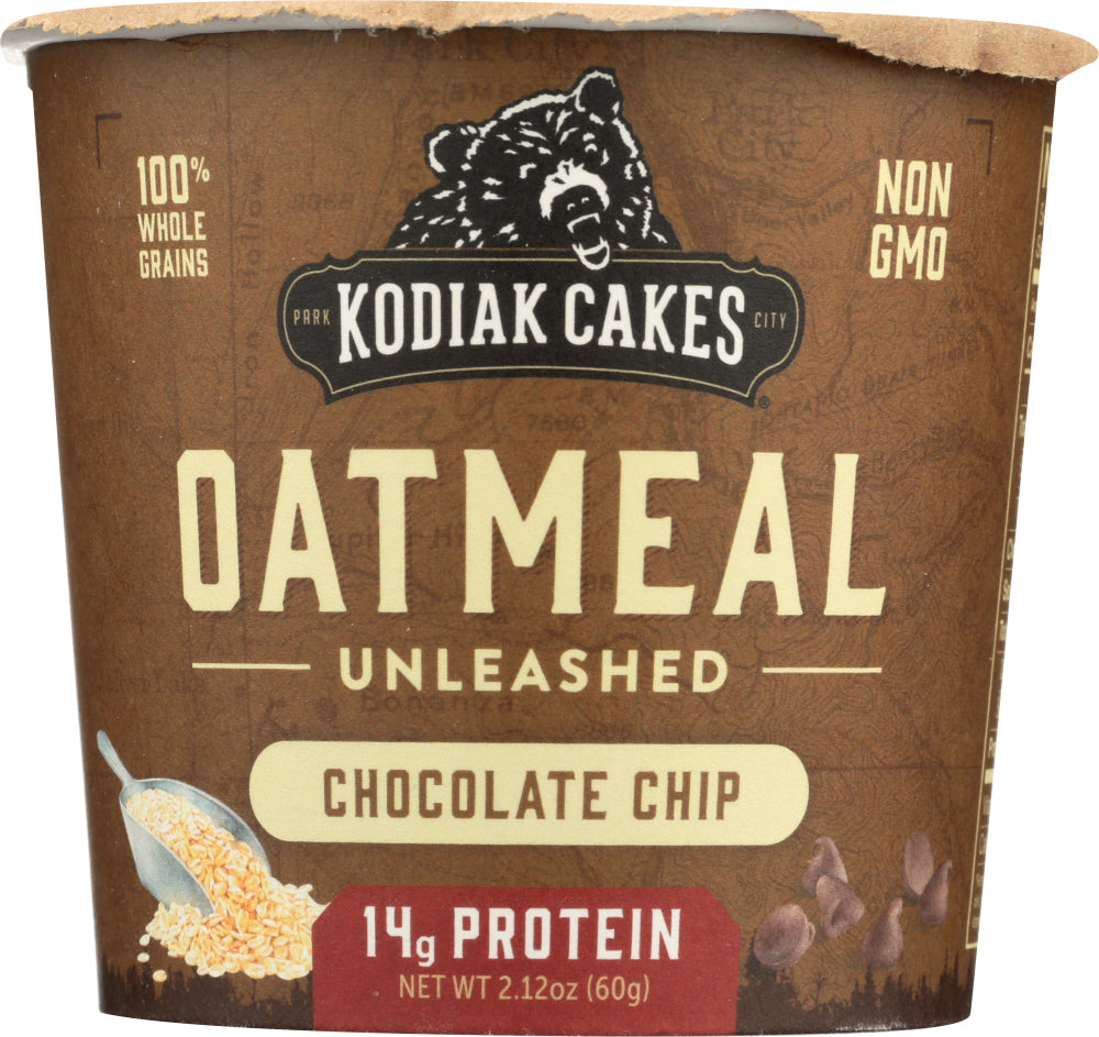 KODIAK: Oatmeal Cup Unleashed Chocolate Chip, 2.12 oz