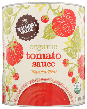 NATURAL VALUE: Tomato Sauce Organic, 106 oz