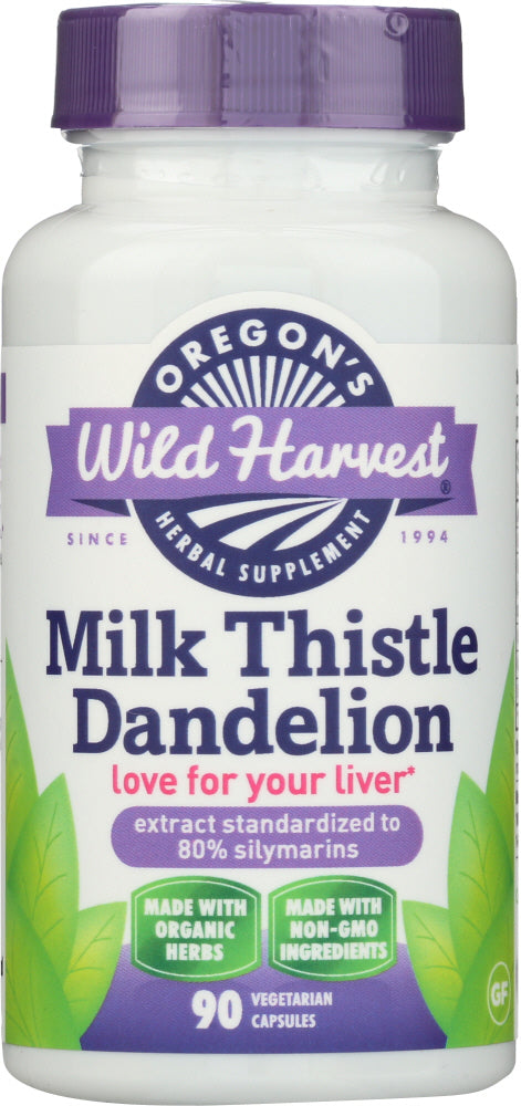 OREGONS WILD HARVEST: Milk Thistle Dandelion, 90 cp