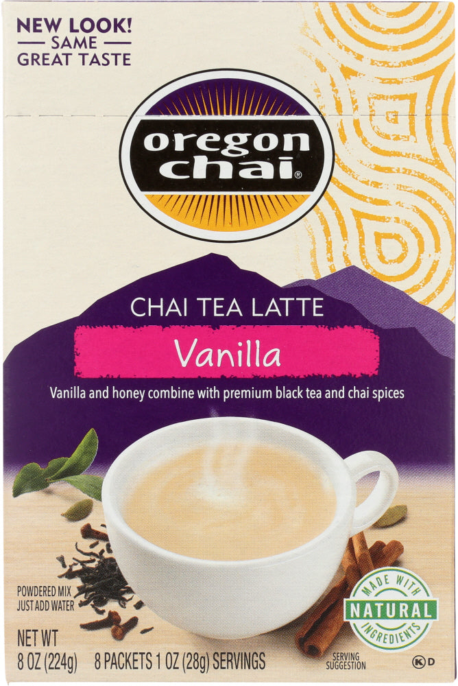 OREGON CHAI: Tea Chai Vanilla, 8 pc