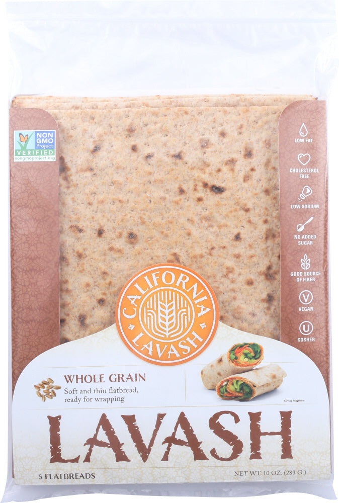 CALIFORNIA LAVASH: Whole Grain Lavash Flat Bread, 10 oz