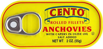 CENTO: Rolled Fillets of Anchovies, 2 oz
