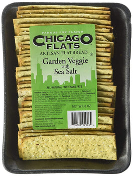 CHICAGO FLATS: Flatbread Garden Veggie with Sea Salt, 8 oz