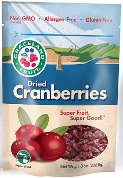 GRACELAND FRUIT: Cranberry Dried Sliced, 8 oz