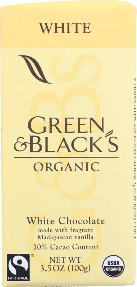 GREEN & BLACK'S: Organic White Chocolate, 3.5 oz