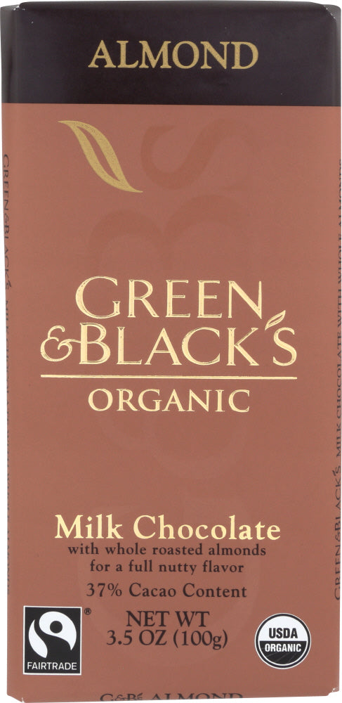 GREEN & BLACK'S: Organic Milk Chocolate Almond, 3.5 oz