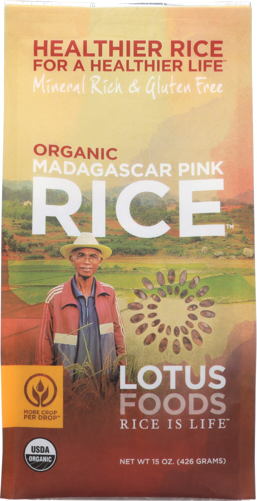 LOTUS FOODS: Rice Madagascar Pink Organic, 15 oz