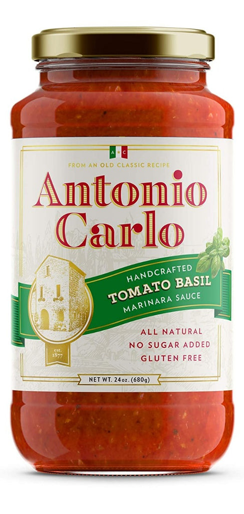 ANTONIO CARLO GOURMET SAUCE: Sauce Tomato Basil, 24 oz