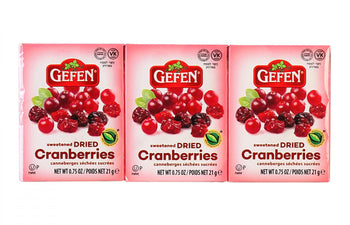 GEFEN: Sweetened Dried Cranberries 6-0.75oz, 4.5 oz