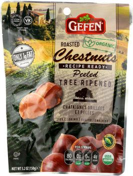 GEFEN: Whole Chestnuts Roasted and Peeled, 5.2 oz