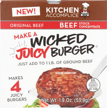 KITCHEN ACCOMPLICE: Sauce Beef Burger, 1.9 oz