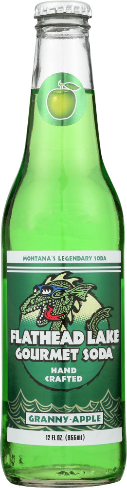 FLATHEAD LAKE GOURMET SODA: Soda Granny Apple, 12 fo