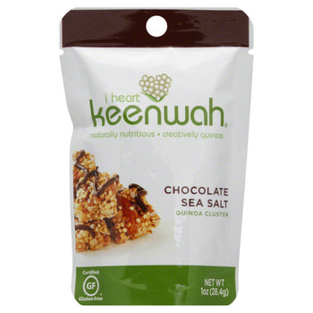 I HEART KEENWAH: Quinoa Cluster Chocolate Sea Salt, 1.5 oz