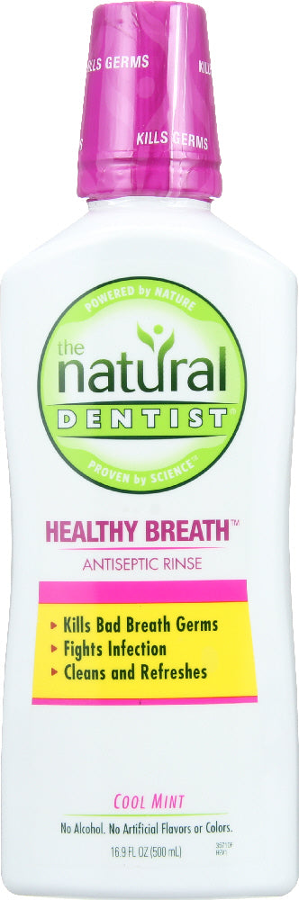 NATURAL DENTIST: Natural Antiseptic Cool Mint Rinse, 16.9 fo