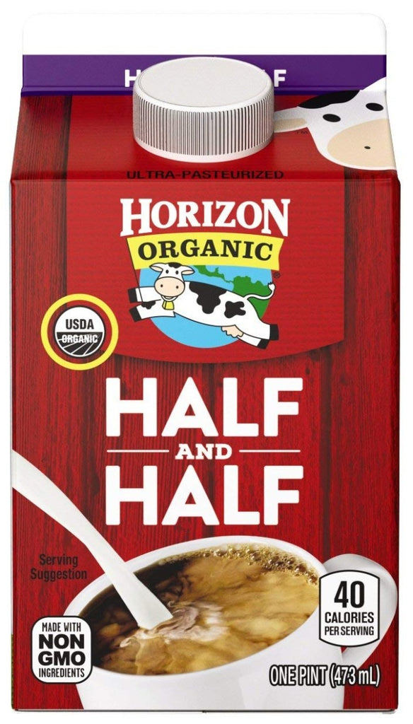 HORIZON: Organic Half & Half Ultra Pasteurized, 16 oz