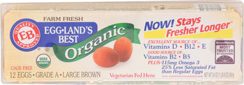 EGGLANDS BEST: Large Brown Eggs Organic, 1 dz