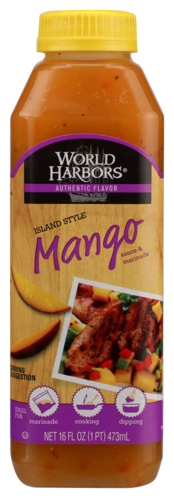 WORLD HARBORS: Sauce Island Style Mango, 16 oz