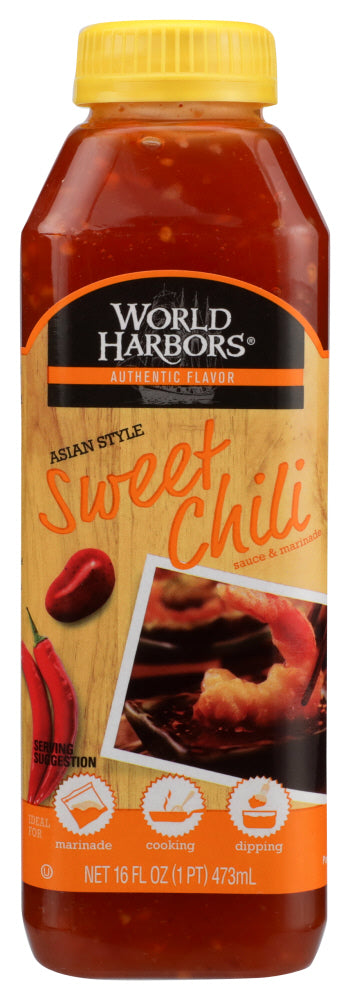 WORLD HARBORS: Asian Style Sweet Chili Sauce, 16 oz