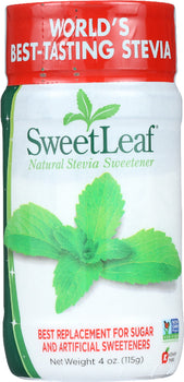 SWEETLEAF STEVIA: Natural Stevia Sweetener Shaker, 4 oz