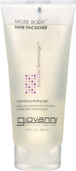 GIOVANNI COSMETICS: Volumizing Style Gel More Body Hair Gel, 6.8 oz