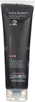 GIOVANNI: D:tox System Purifying Exfoliant Body Scrub Step 2, 6 oz