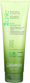 GIOVANNI COSMETICS: 2chic Ultra-Moist Shampoo Avocado & Olive Oil, 8.5 oz