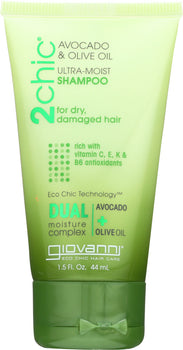 GIOVANNI COSMETICS: 2Chic Avocado and Olive Oil Shampoo, 1.5 fo