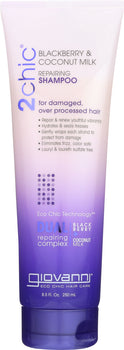 GIOVANNI: Cosmetics 2Chic Repairing Shampoo Blackberry & Coconut Milk, 8.5 Oz