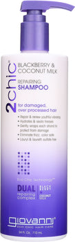 GIOVANNI COSMETICS: 2Chic Repairing Shampoo Blackberry & Coconut Milk, 24 oz