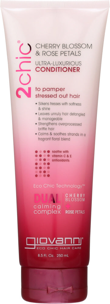 GIOVANNI COSMETICS: 2chic Ultra-Luxurious Conditioner Cherry Blossom & Rose Petals, 8.5 oz