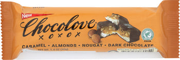 CHOCOLOVE: Chocolate Bar Dark Caramel Almond, 1.4 oz