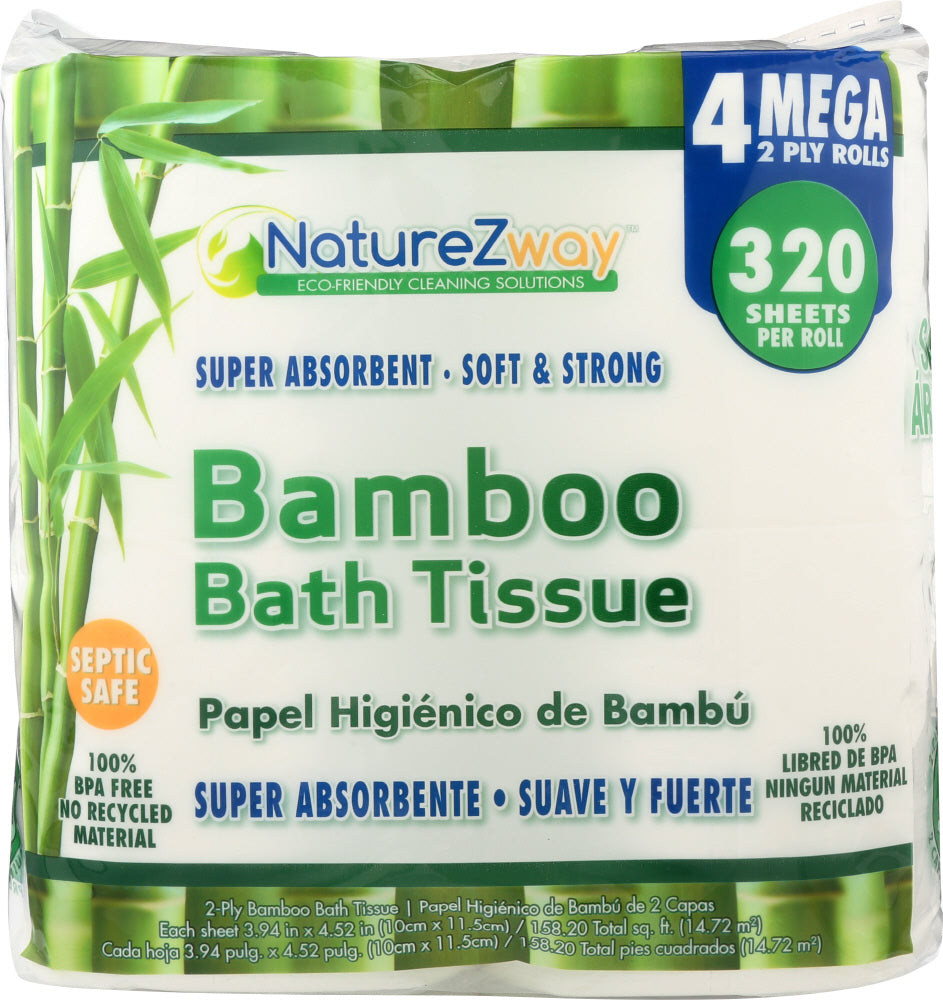 NATUREZWAY: Tissue Bath Bamboo, 4 pk