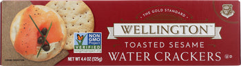 WELLINGTON: Toasted Sesame Water Cracker, 4.4 oz