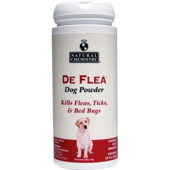 NATURAL CHEMISTRY: Dog Flea and Tick Powder, 6.88 oz