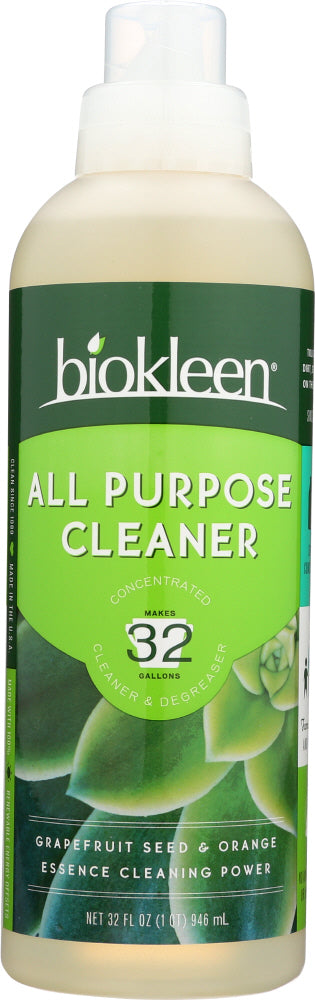 BIO KLEEN: Concentrated All Purpose Cleaner And Degreaser, 32 oz