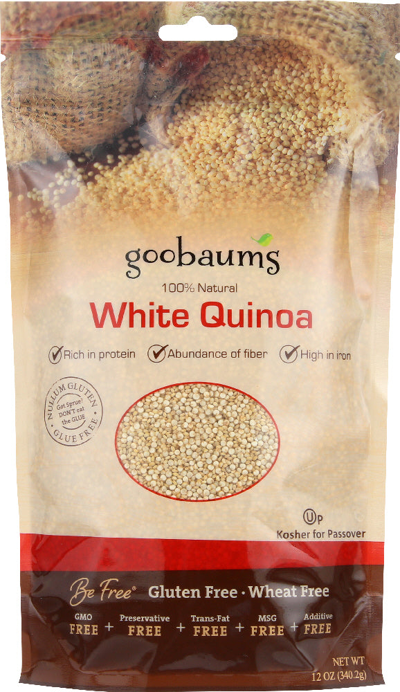 GOLDBAUMS: Quinoa White Gluten Free, 12 oz