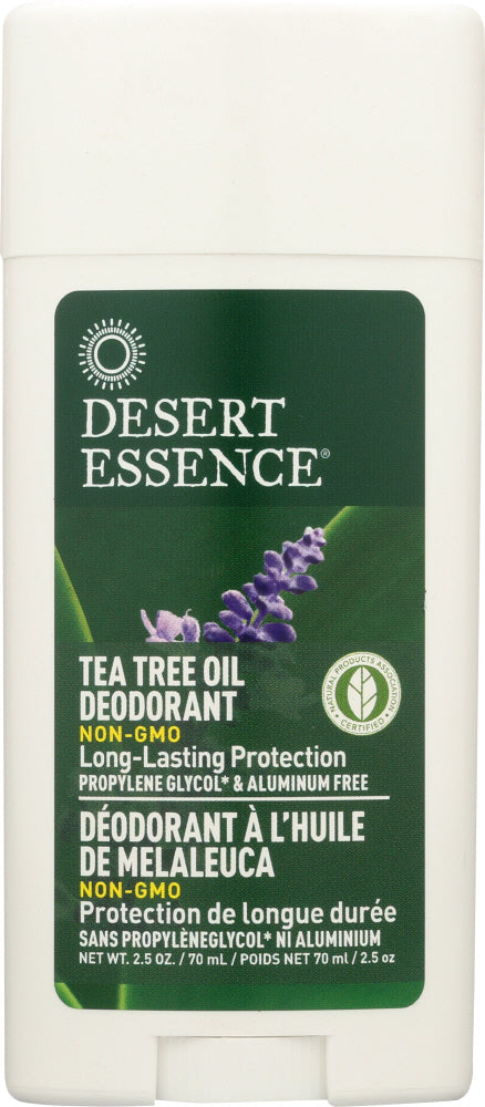 DESERT ESSENCE: Tea Tree Oil Deodorant with Lavender Oil, 2.5 oz