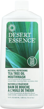 DESERT ESSENCE: Tea Tree Oil Mouthwash, 16 oz