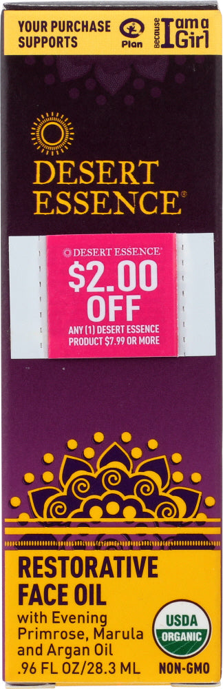 DESERT ESSENCE: Restorative Face Oil, 0.96 fl oz