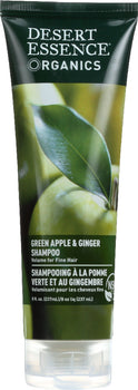 DESERT ESSENCE: Organics Shampoo Green Apple and Ginger, 8 oz