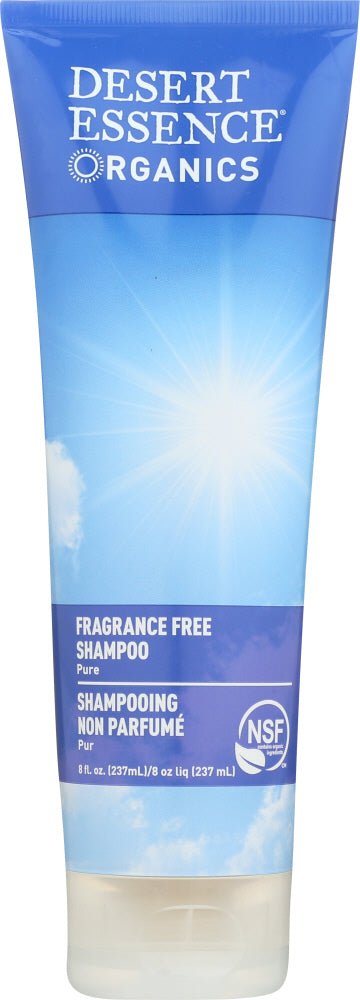 DESERT ESSENCE ORGANICS: Fragrance Free Shampoo, 8 oz